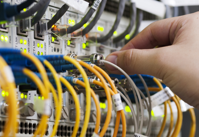 Network infrastructure and server cabling
